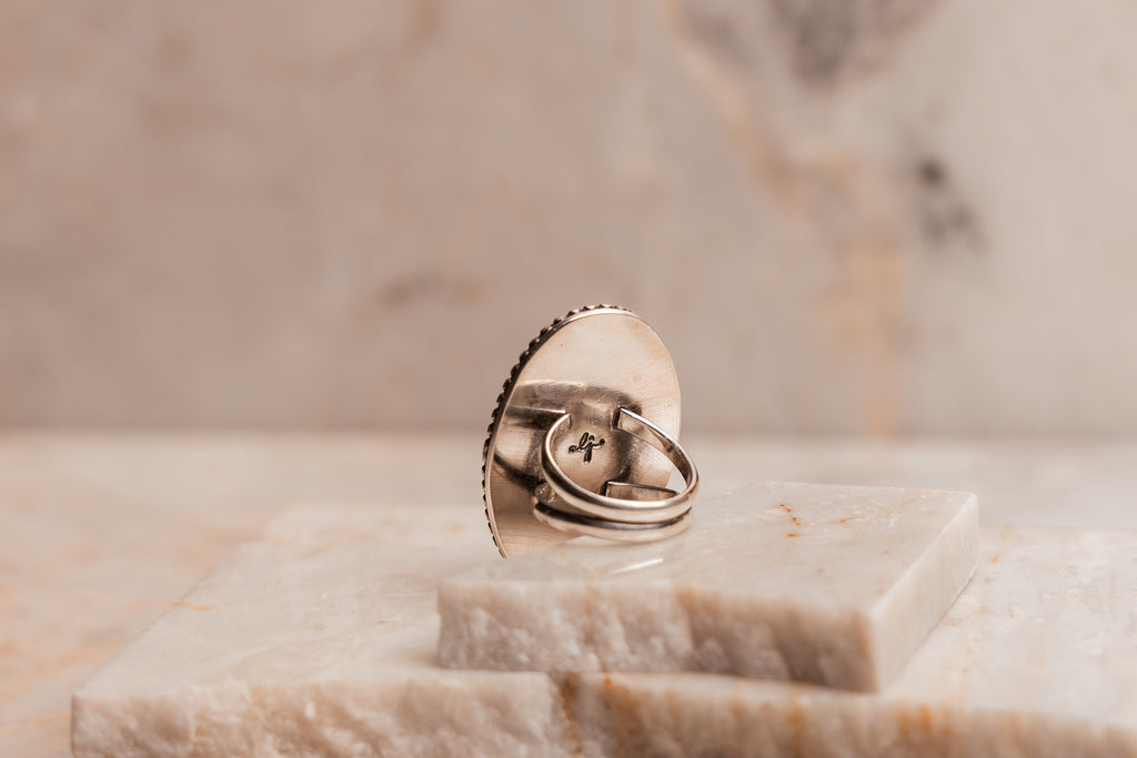 artisan crafted silver statement ring